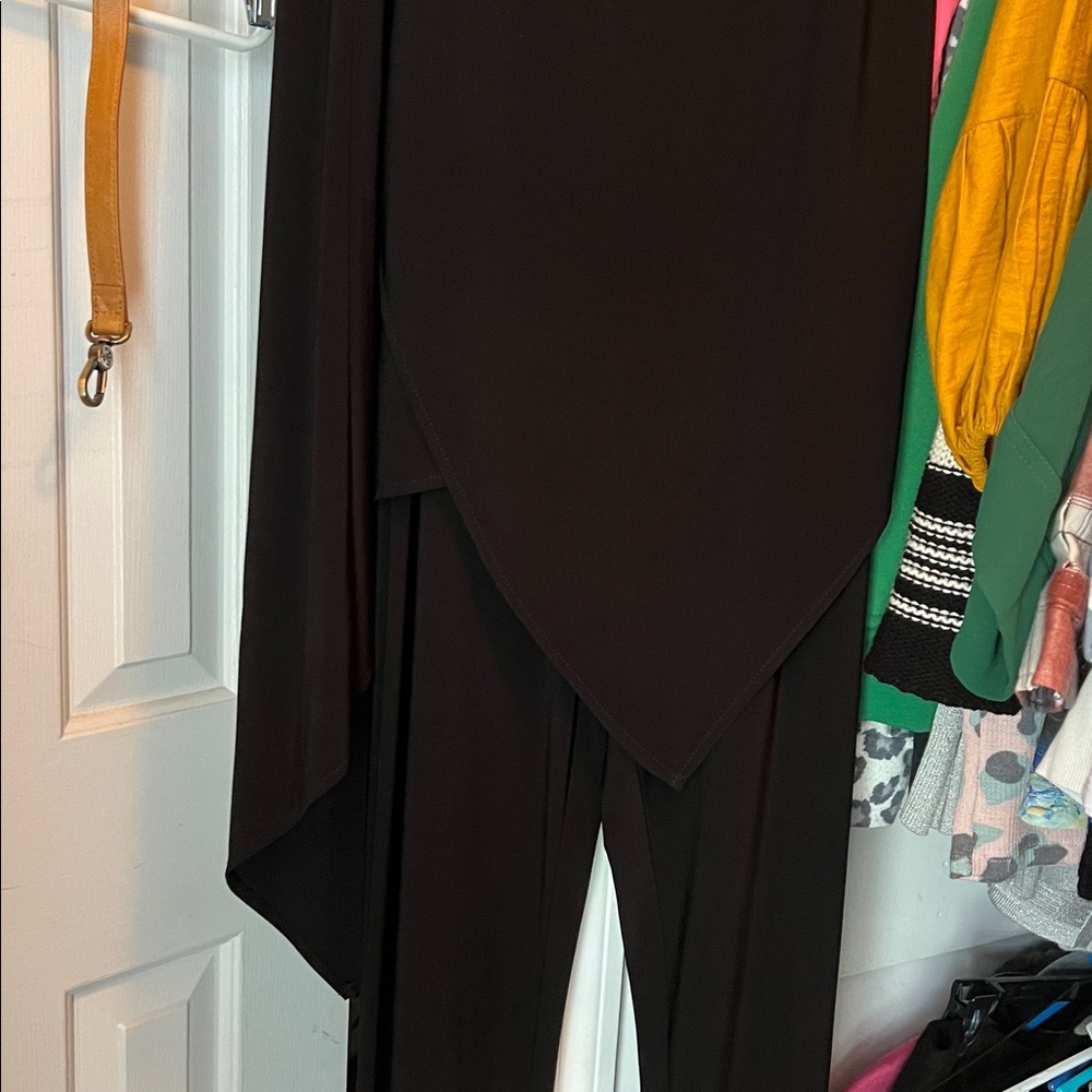 Joseph Ribkoff Asymmetrical Tunic over tunic w/ separate jump suit size 10